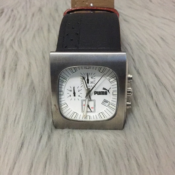 puma leather watch